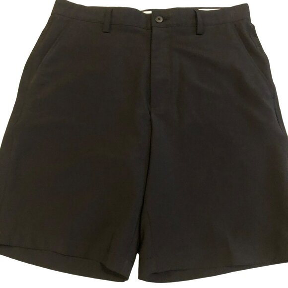 FootJoy FJ Lightweight Golf Shorts Mens 32 Flat Front 9" Inseam Black Relaxed Fi - Picture 1 of 7